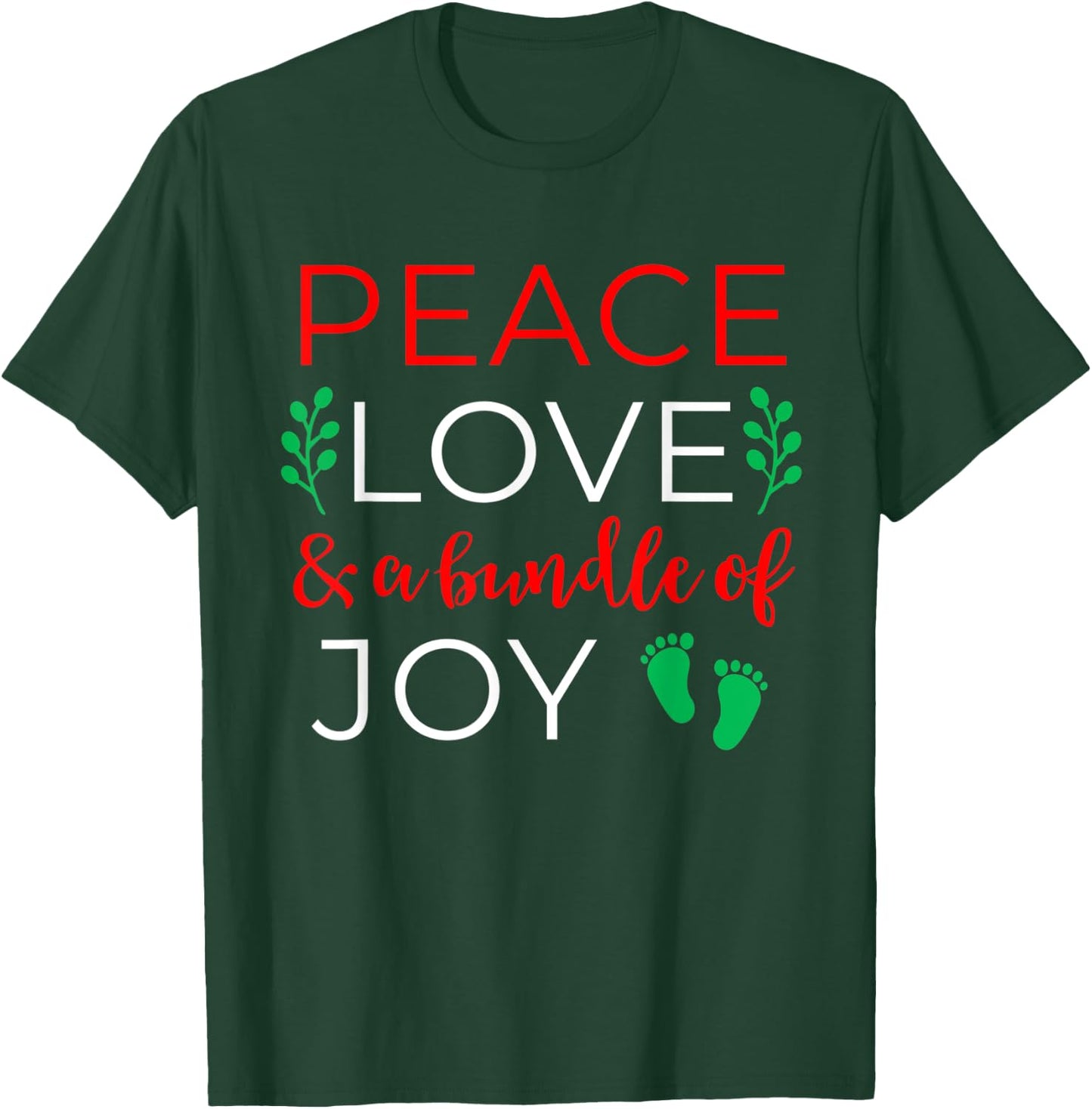 Christmas Pregnancy Announcement Shirt Couples Baby Reveal T-Shirt - T-Shirt | Forest