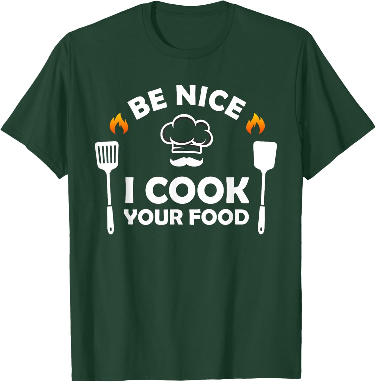 Funny Chef Design Women Cooking Lover Culinary Cook T-Shirt - T-Shirt | Forest