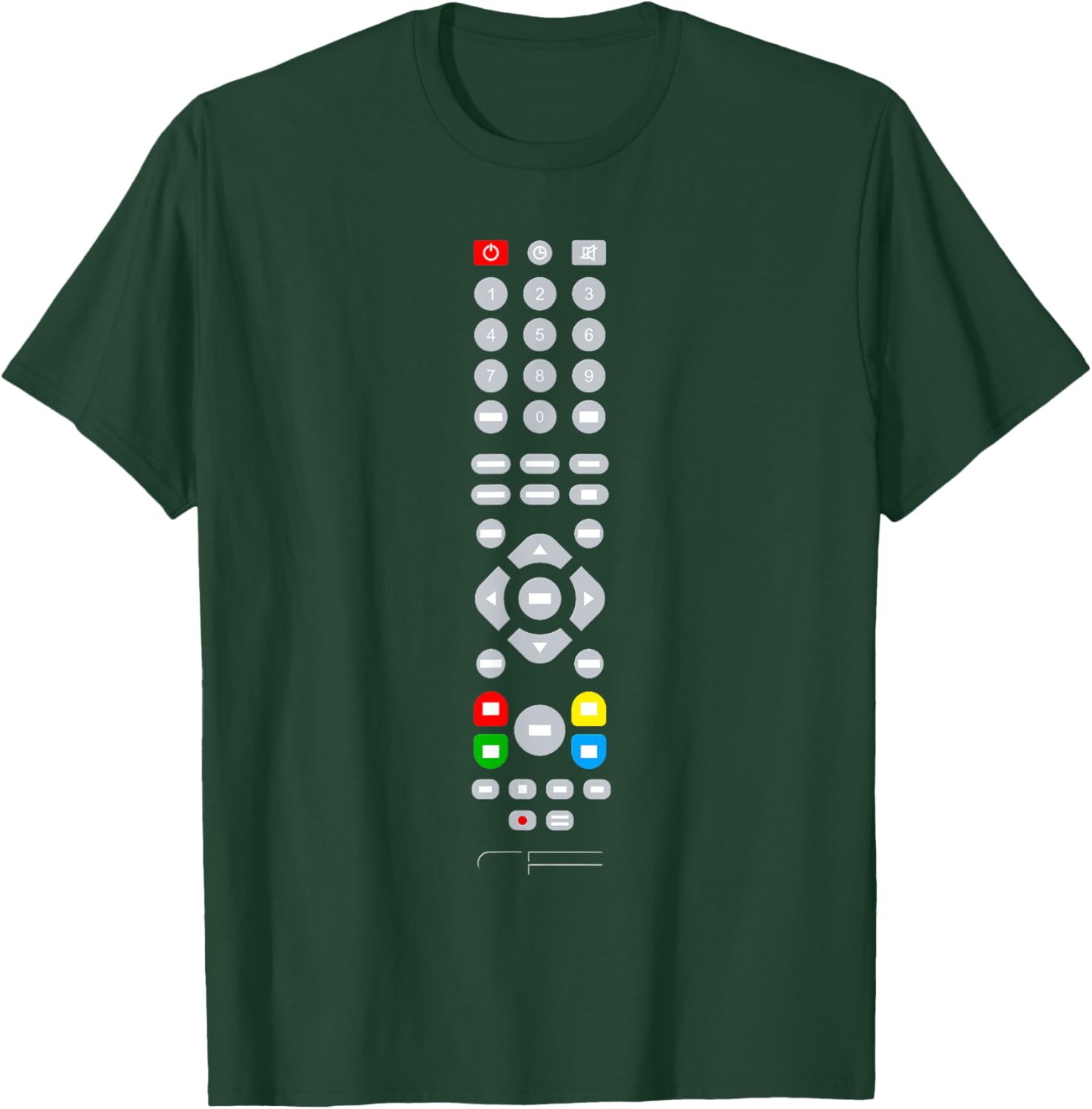 Easy Halloween Costume - TV Remote Control T-Shirt - T-Shirt | Forest