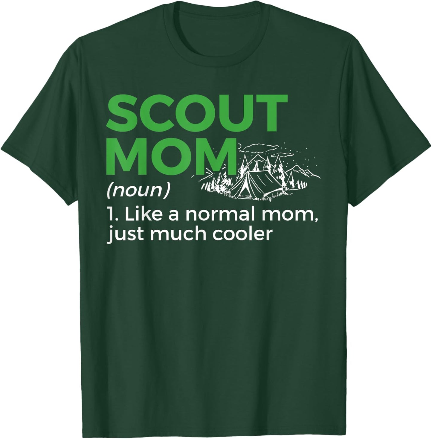 Scouting Funny Scout Mom Definition T-Shirt - T-Shirt | Forest