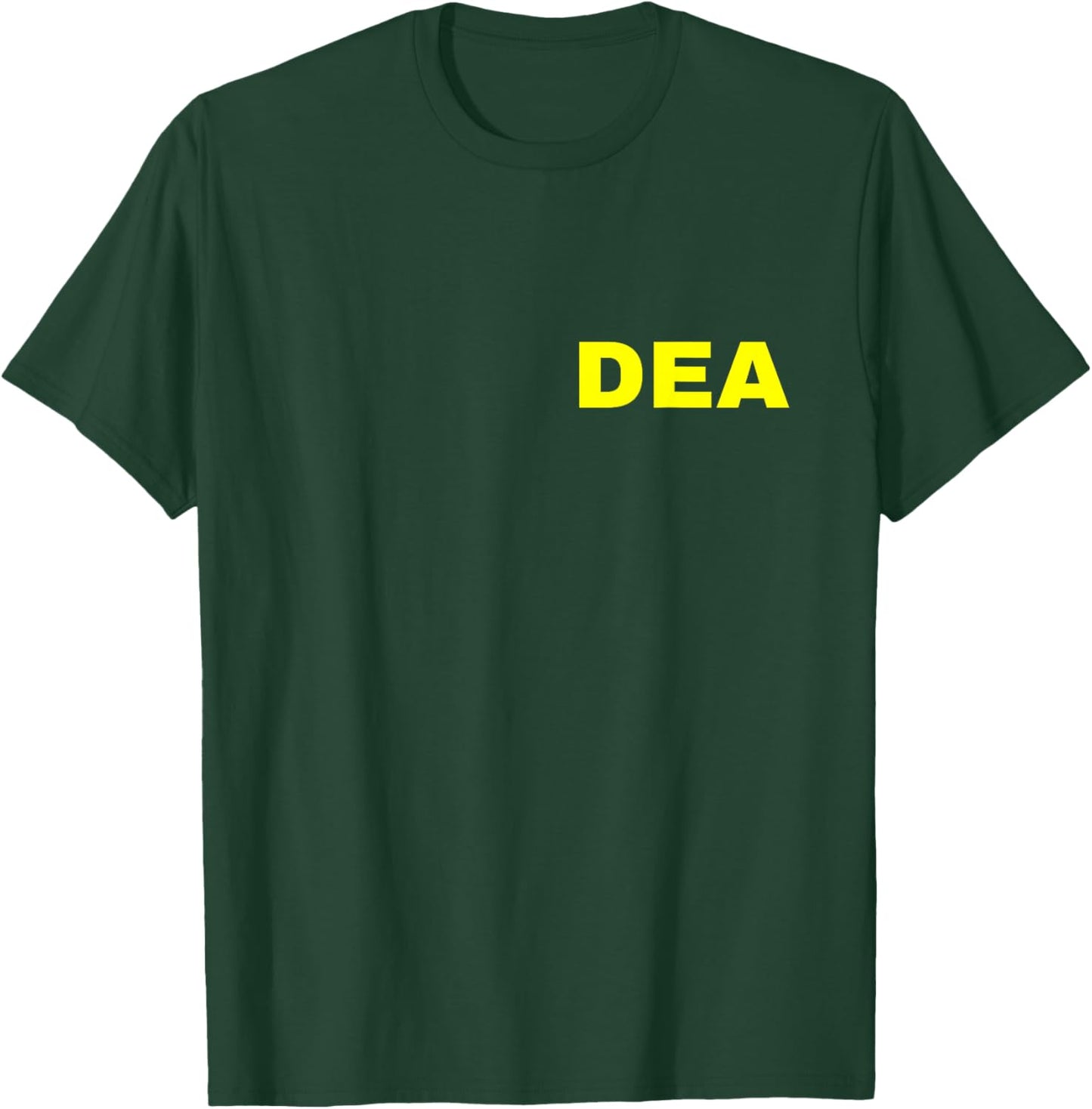 DEA Agent Drug Enforcement Administration FRONT PRINT Yellow T-Shirt - T-Shirt | Forest