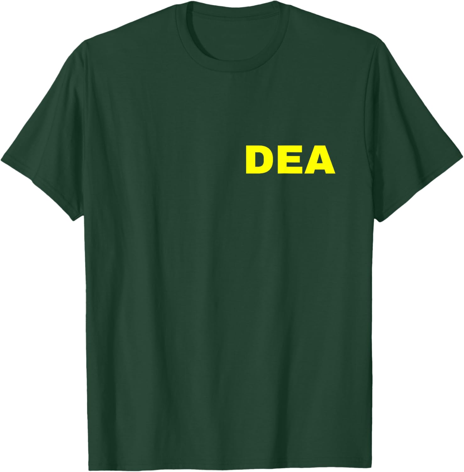 DEA Agent Drug Enforcement Administration FRONT PRINT Yellow T-Shirt - T-Shirt | Forest