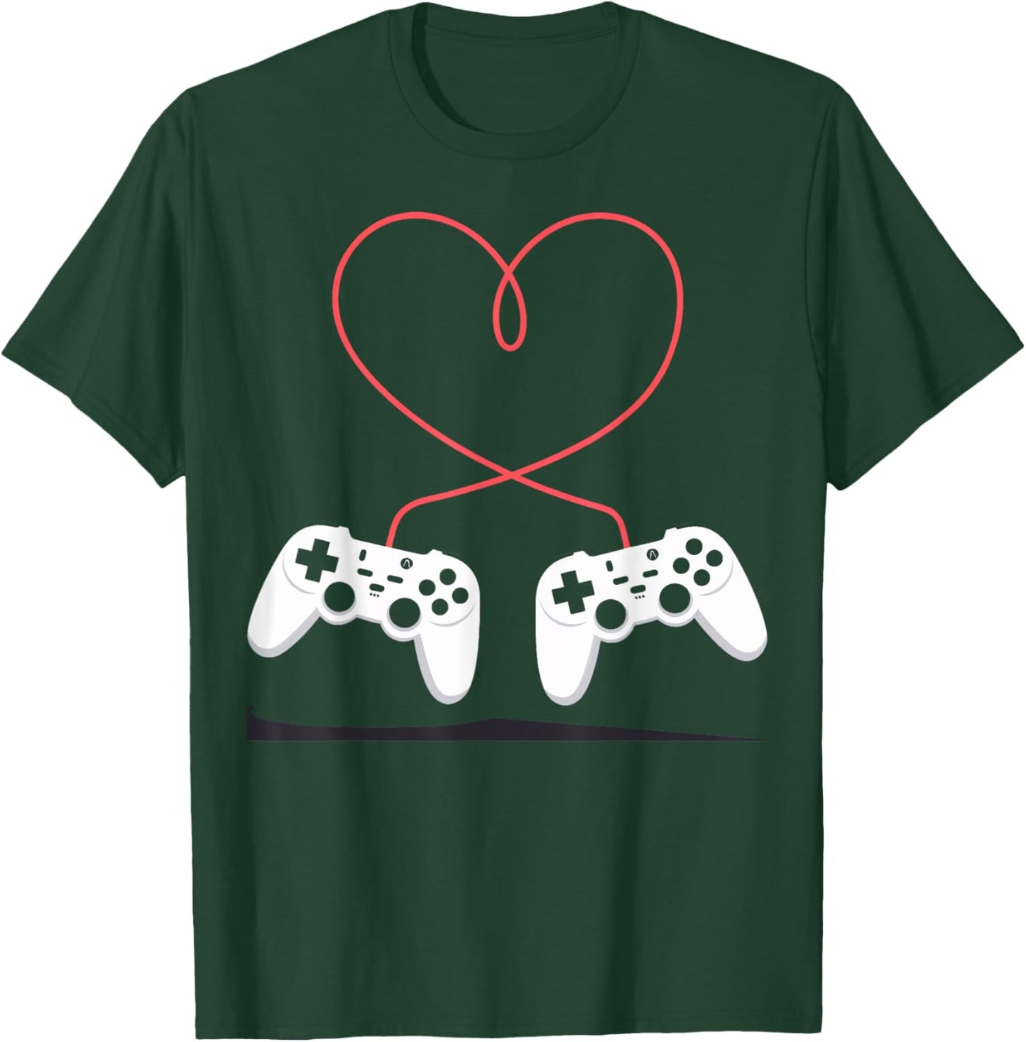 Gaming Heart Valentines Day and Kids T-Shirt - T-Shirt | Forest