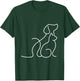 Dog Puppy and Baby Cat Heart - Animal Dog & Cat Heart T-Shirt - T-Shirt | Forest