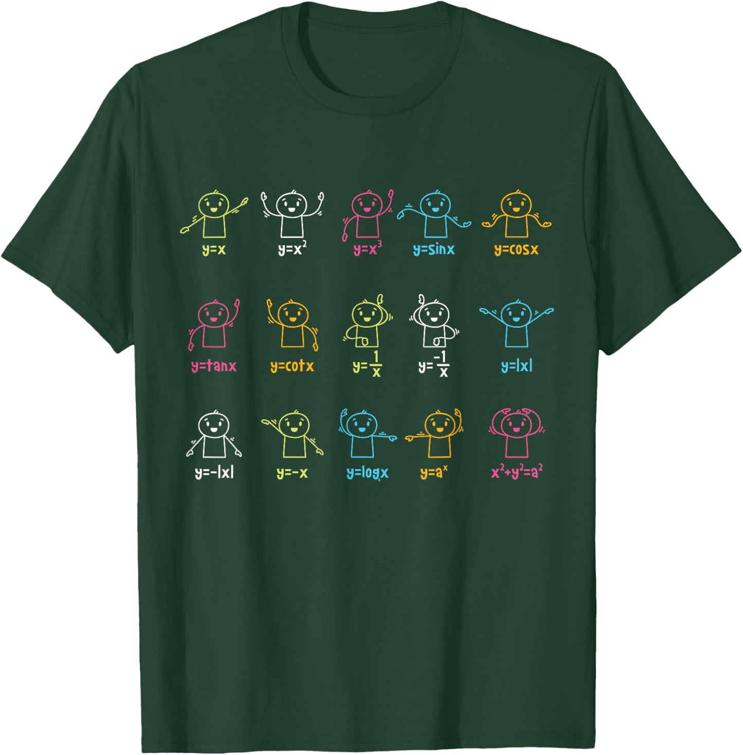 Algebra Dance Funny Graph Figures Math Equation Teacher Small T-Shirt - T-Shirt | Forest