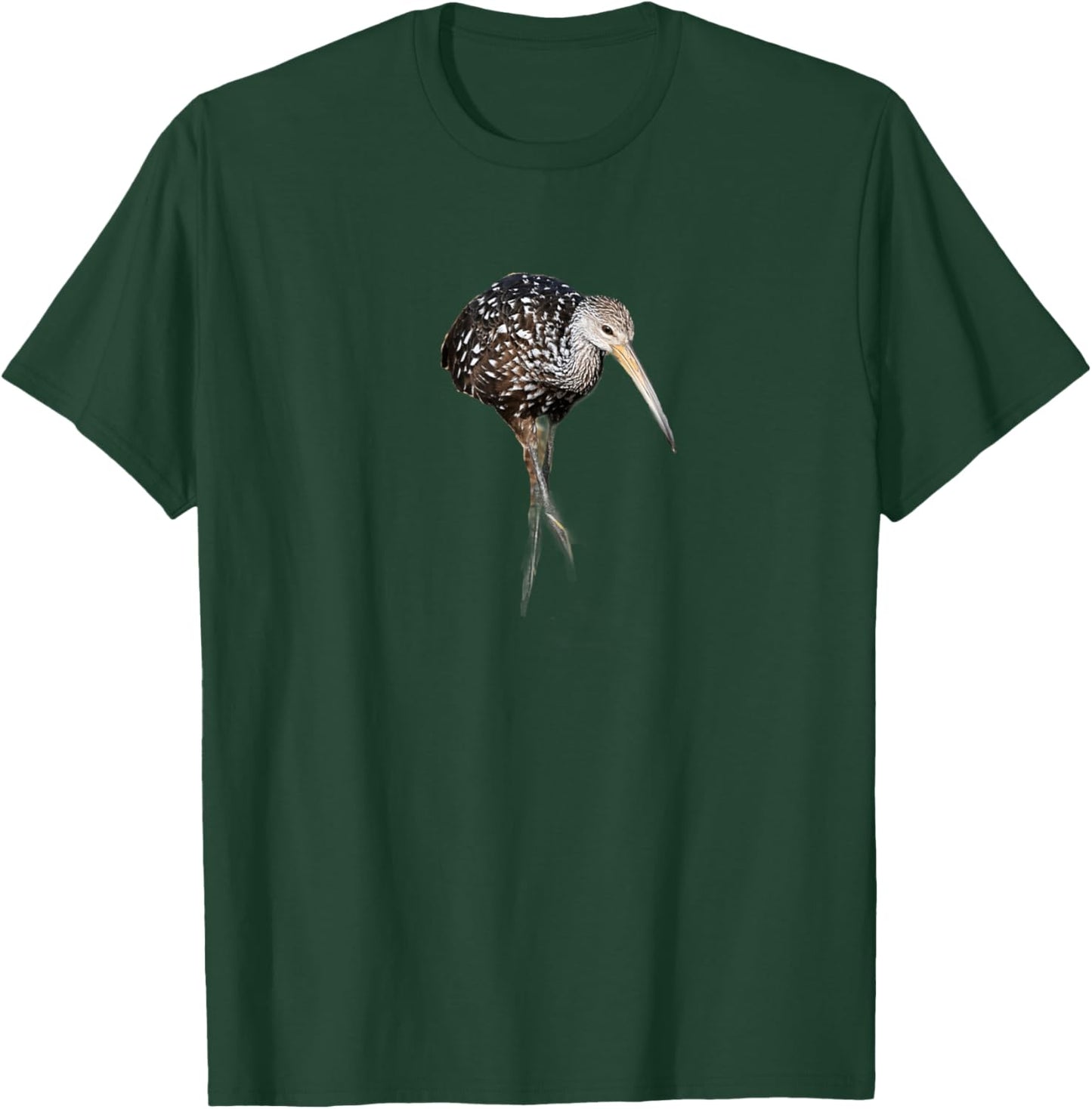 Limpkin Shorebird Art Illustration T-Shirt - T-Shirt | Forest