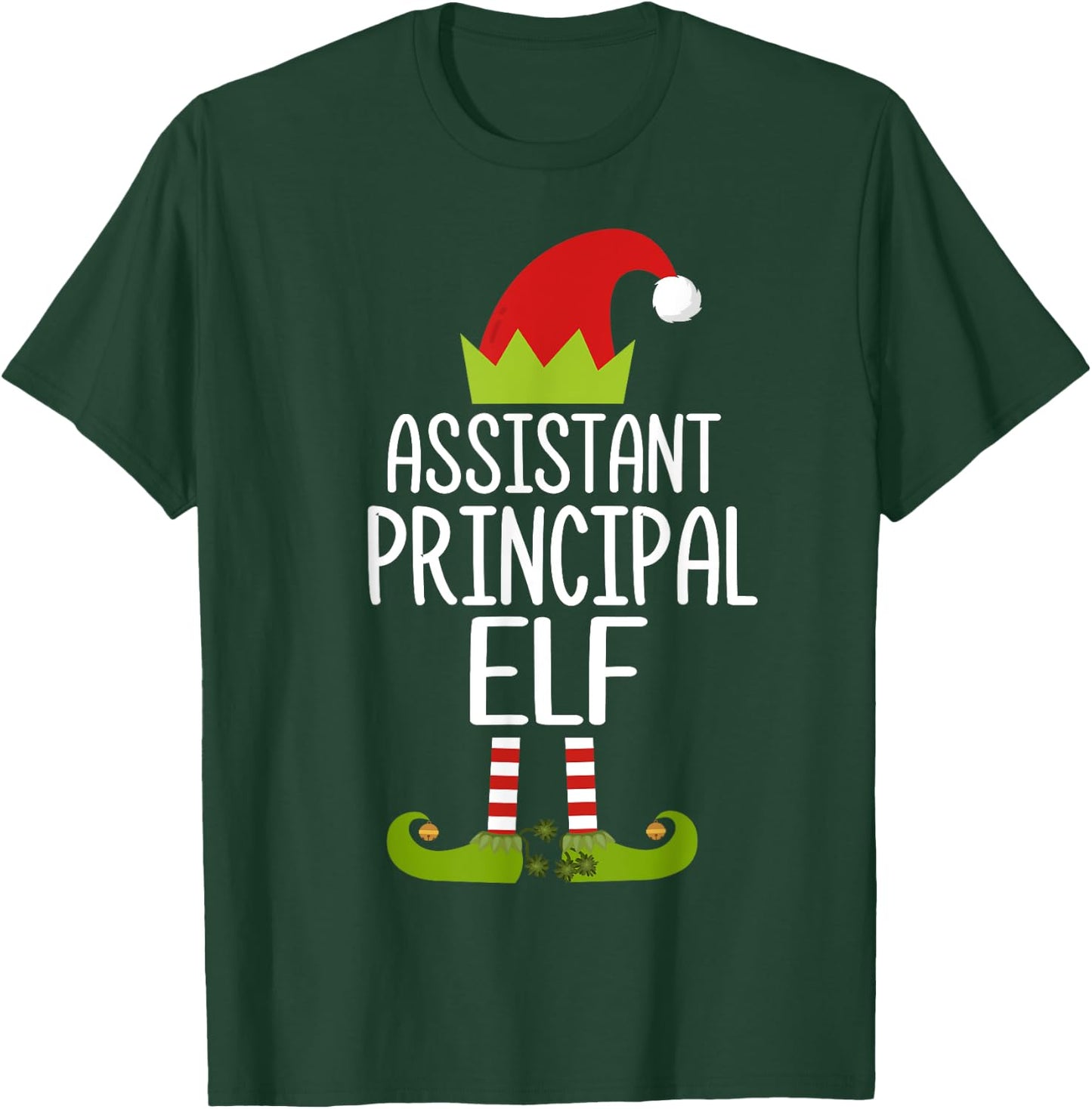Assistant Principal Elf Shirt Christmas Family Costume Shirt T-Shirt - T-Shirt | Forest