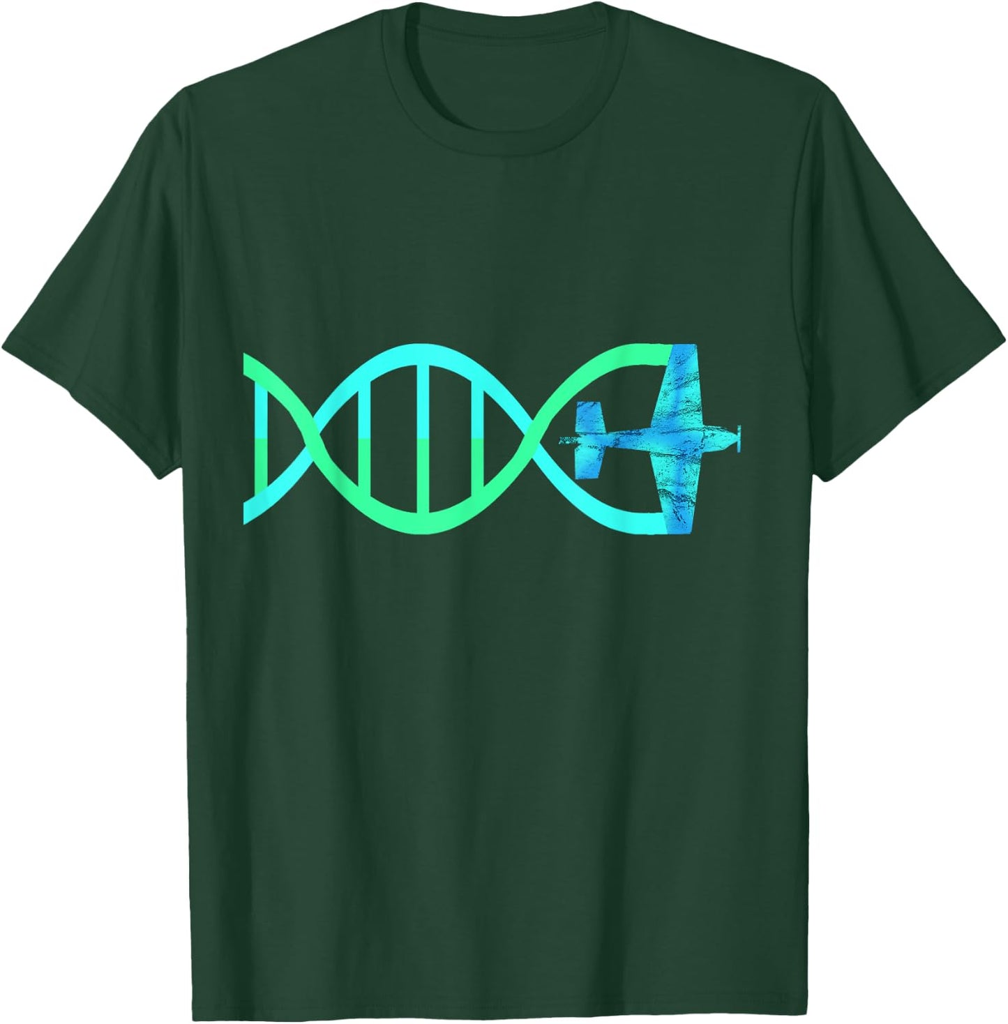 Aerobatic DNA Airplane Biplane Airshow Loops Maneuvers Shirt T-Shirt - T-Shirt | Forest