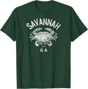 JCombs: Savannah, GA, Atlantic Blue Crab T-Shirt - T-Shirt | Forest