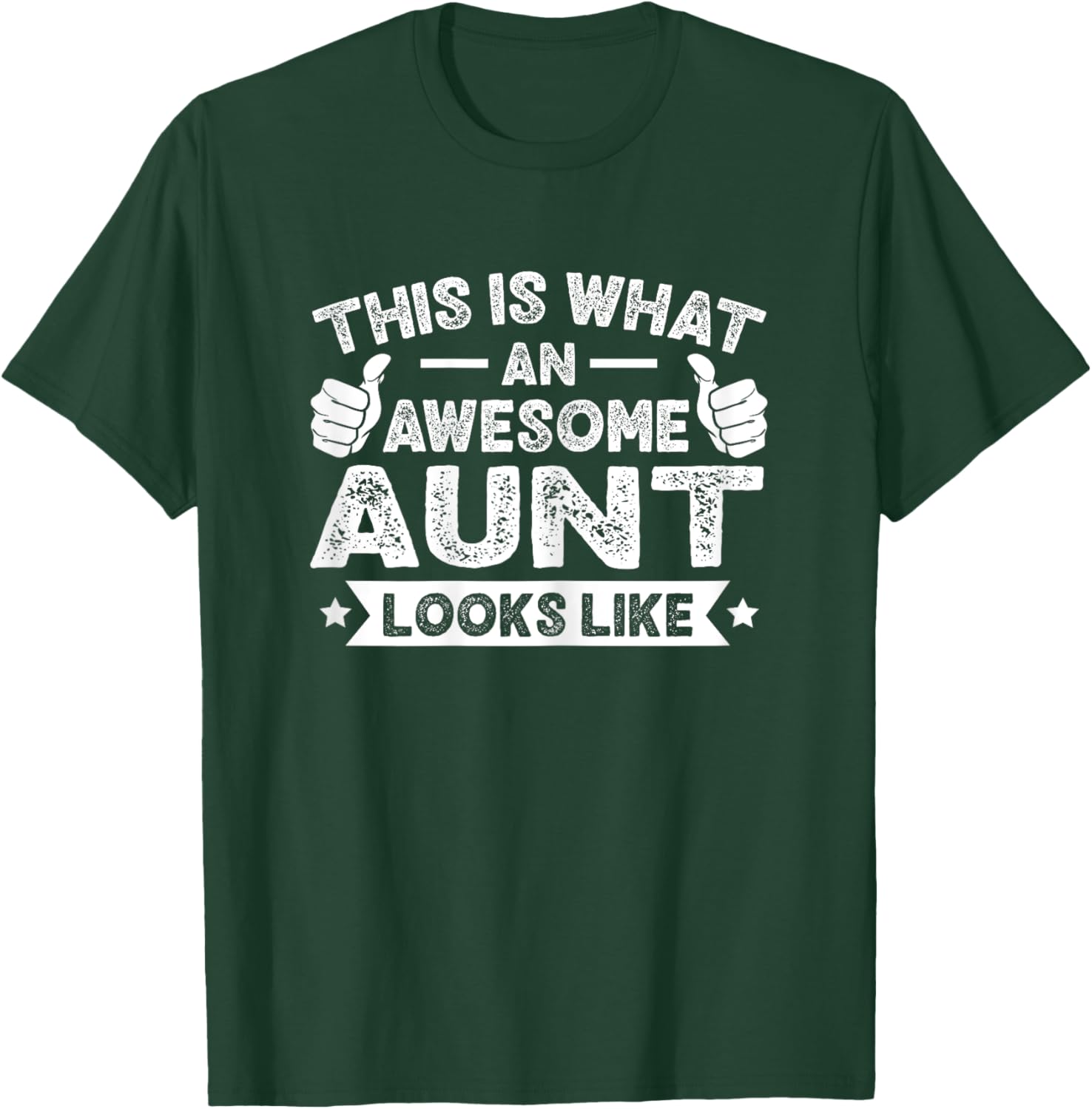 This Is What An Awesome Aunt Looks Like Vintage Retro T-Shirt - T-Shirt | Forest