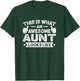 This Is What An Awesome Aunt Looks Like Vintage Retro T-Shirt - T-Shirt | Forest