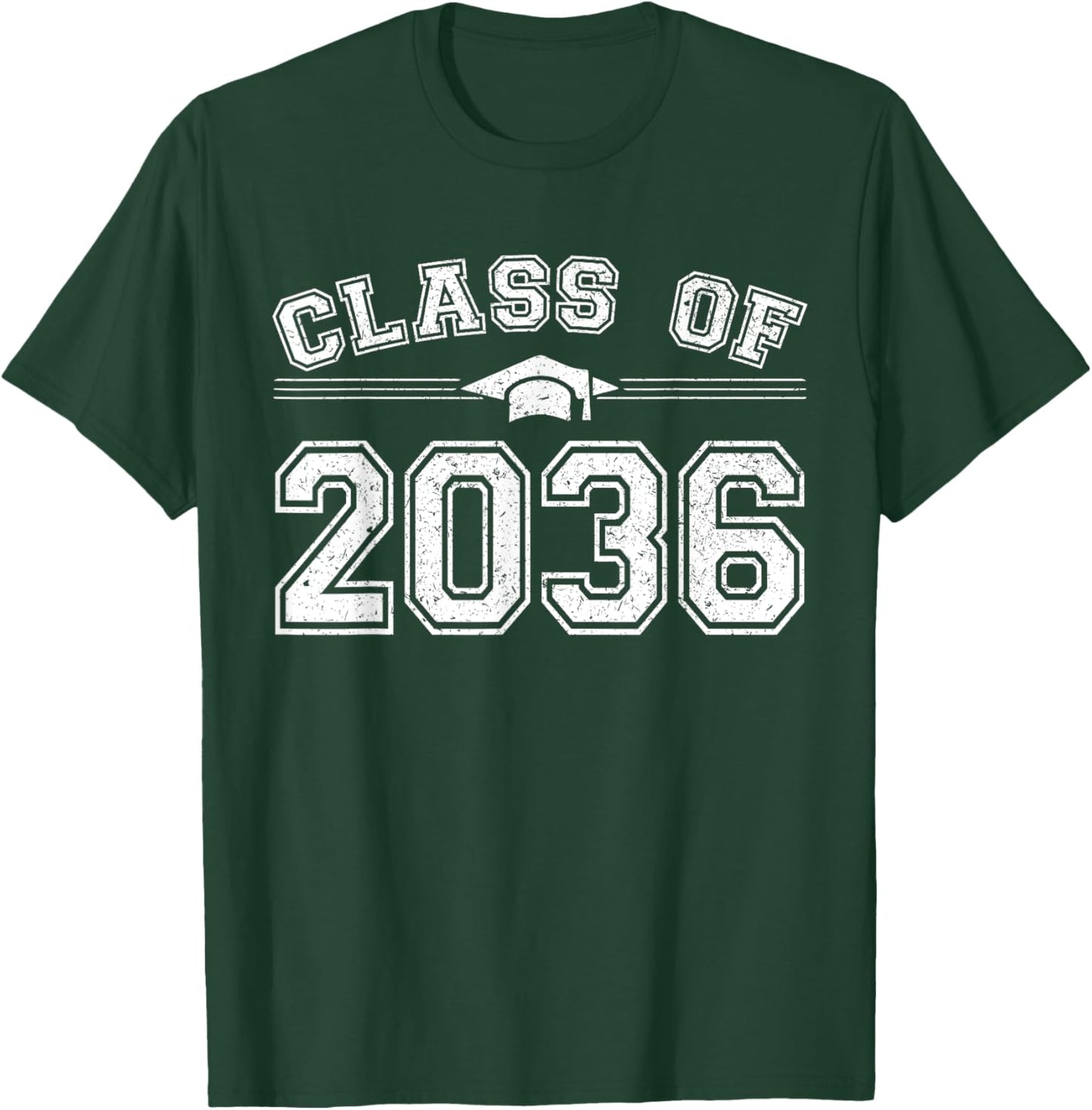 Class of 2036 Grow With Me First Day of School Graduate 2036 T-Shirt - T-Shirt | Forest