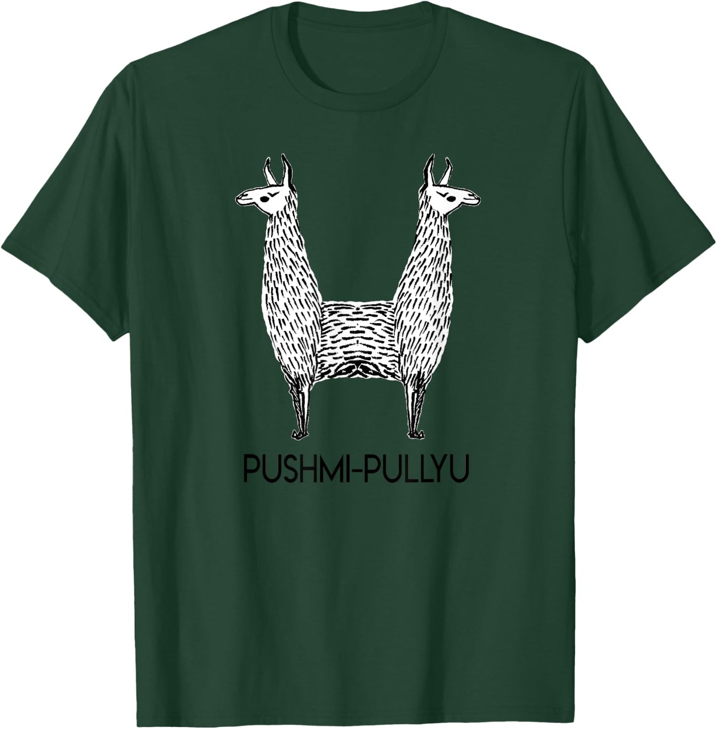 Funny Alpaca Llama Style , Pushmi-Pullyu Yoga T-Shirt - T-Shirt | Forest