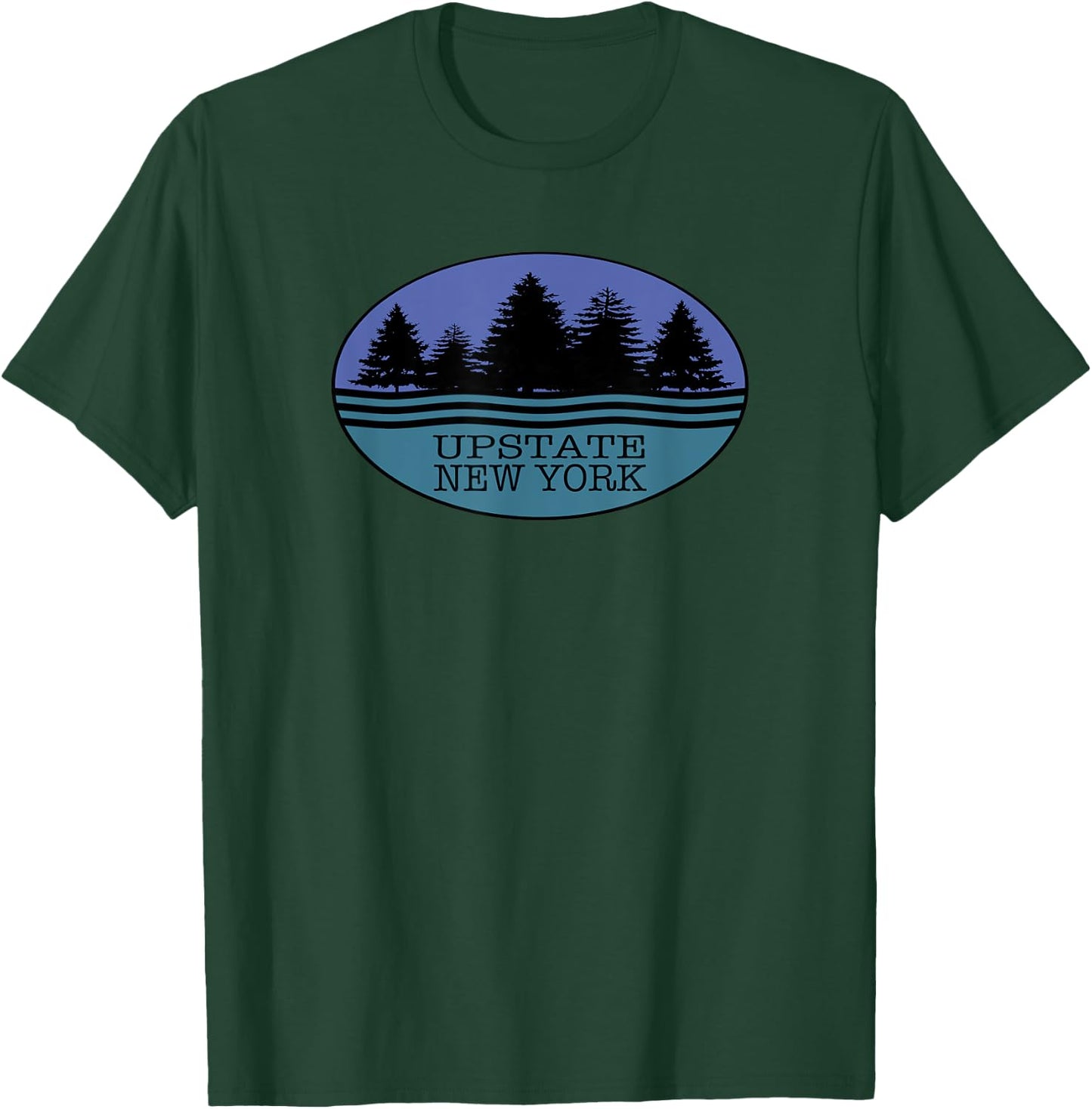 Upstate New York Souvenir I love Nature Outdoors T-Shirt - T-Shirt | Forest