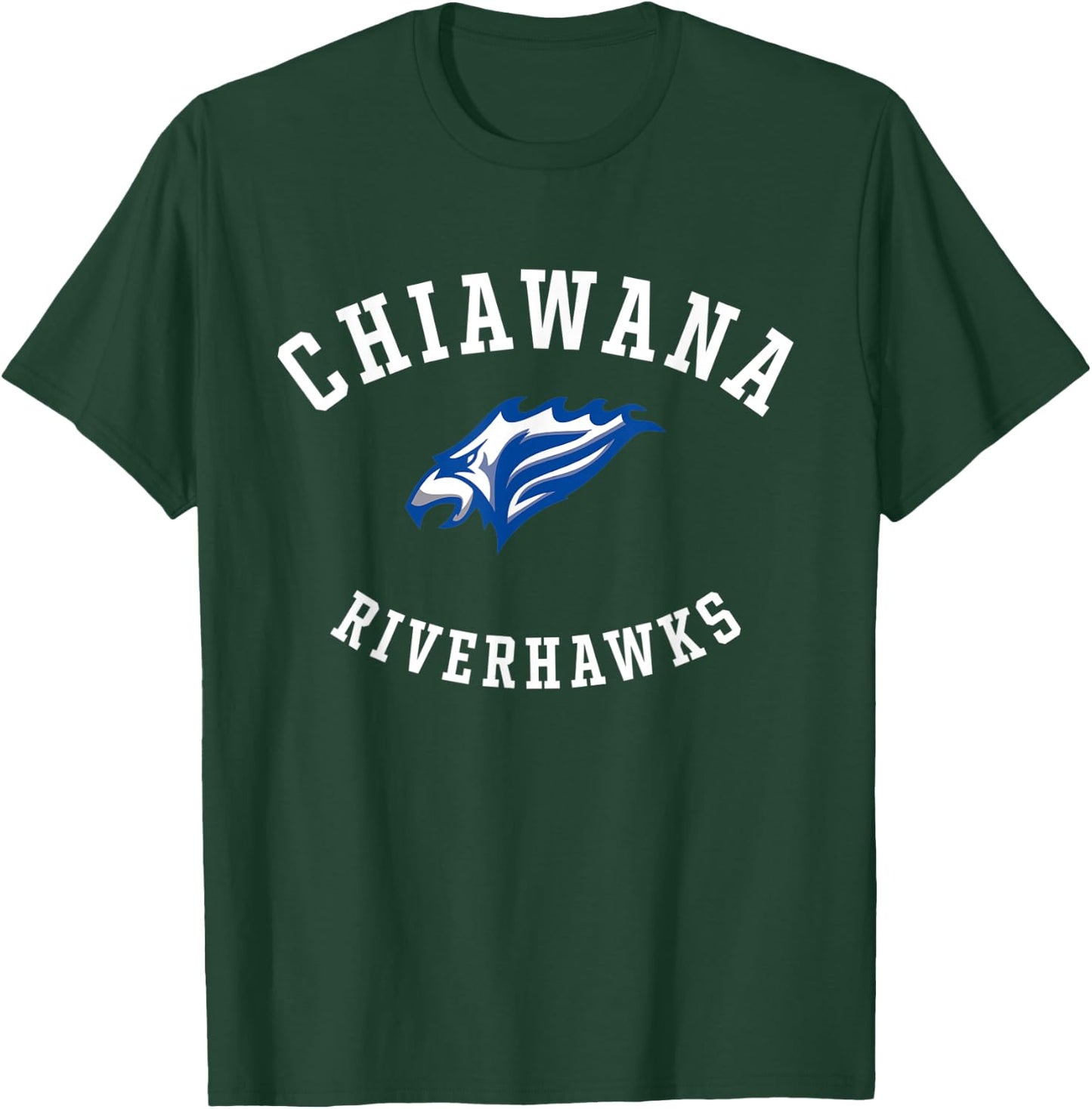 Chiawana High School Riverhawks C8 T-Shirt - T-Shirt | Forest