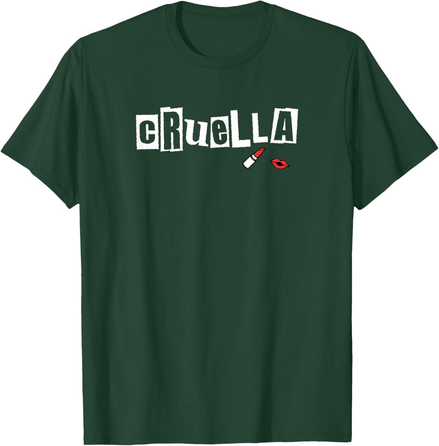 Disney Cruella Lipstick Logo T-Shirt - T-Shirt | Forest