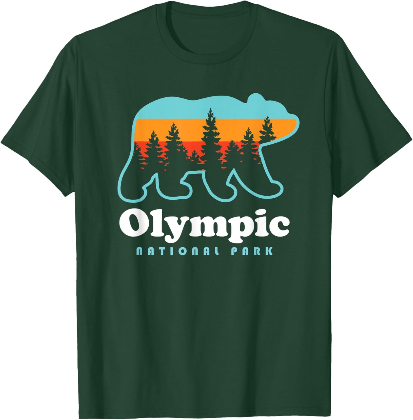 Olympic National Park Bear - Olympic National Park T-Shirt - T-Shirt | Forest