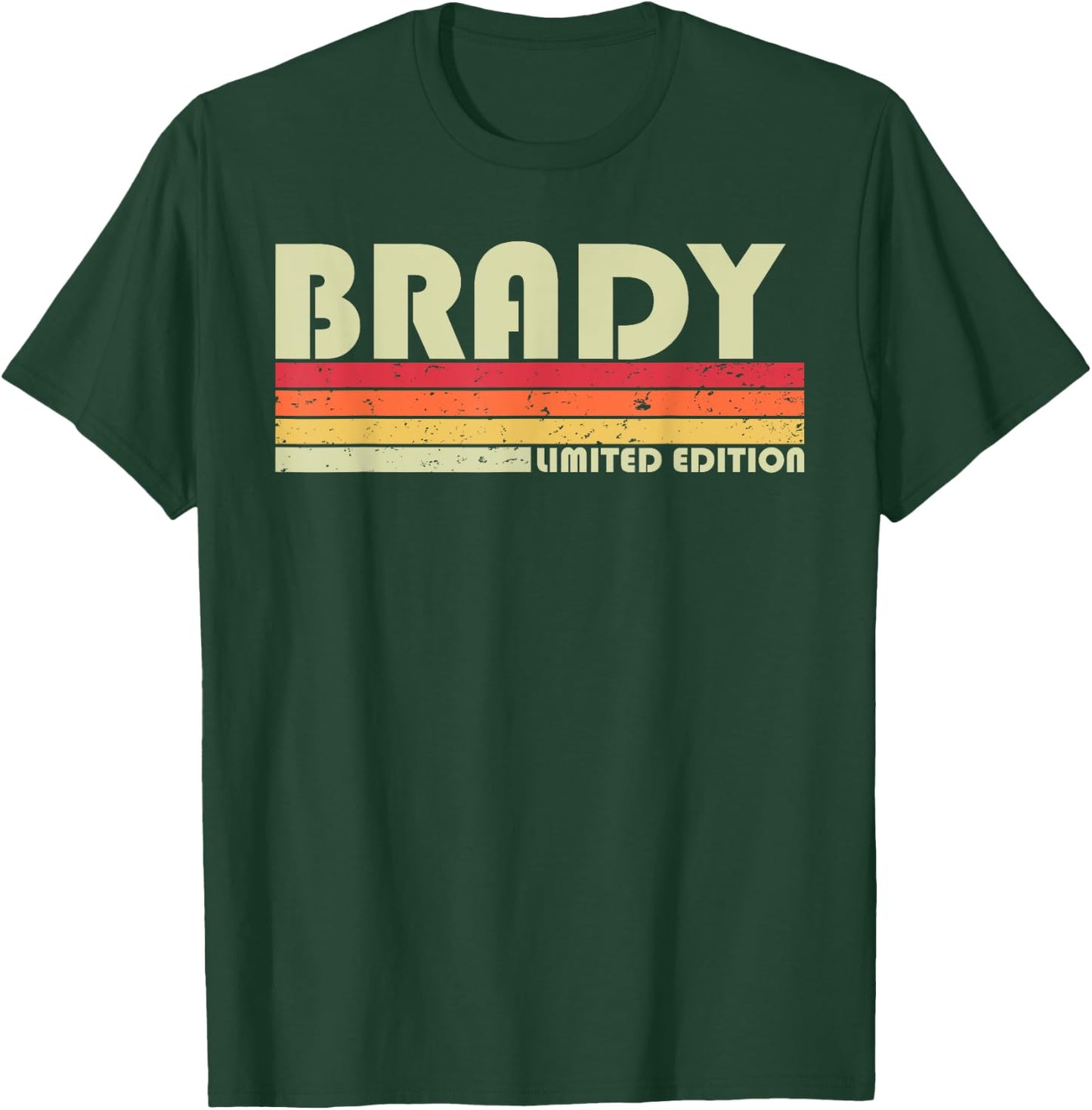 BRADY Gift Name Personalized Funny Retro Vintage Birthday T-Shirt - T-Shirt | Forest