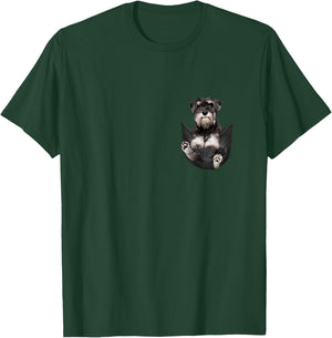 Dog Lovers Gifts Schnauzer in Bag T-Shirt - T-Shirt | Forest
