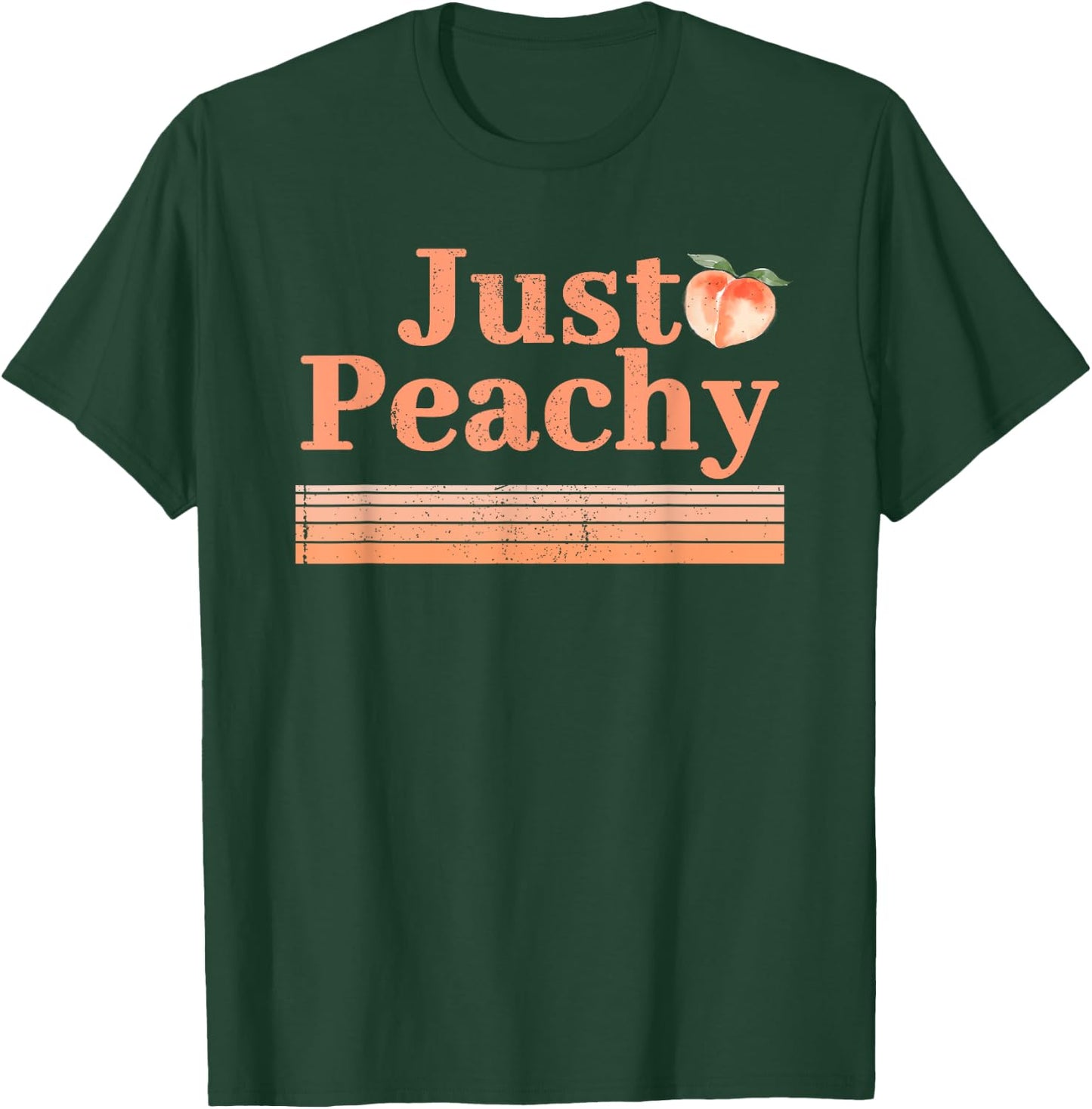 Just Peachy Peaches Summer Fruit Nostalgia T-Shirt - T-Shirt | Forest