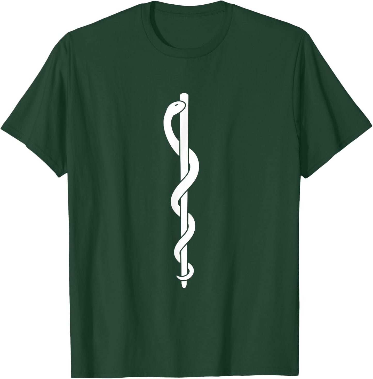 Rod of Asclepius - Medicine Symbol T-Shirt - T-Shirt | Forest