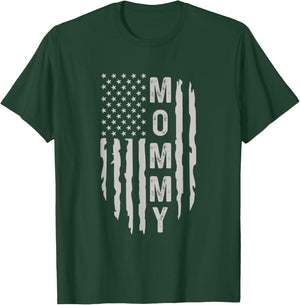 American Mommy USA Flag T-Shirt - T-Shirt | Forest