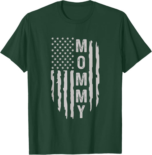 American Mommy USA Flag T-Shirt - T-Shirt | Forest