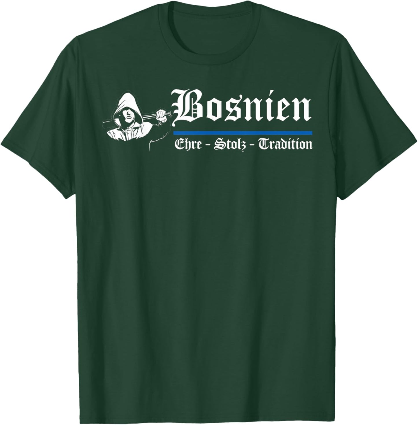 Bosnia Gift Flag Bosnia Vintage Herzegovina Sarajevo Balkan T-Shirt - T-Shirt | Forest