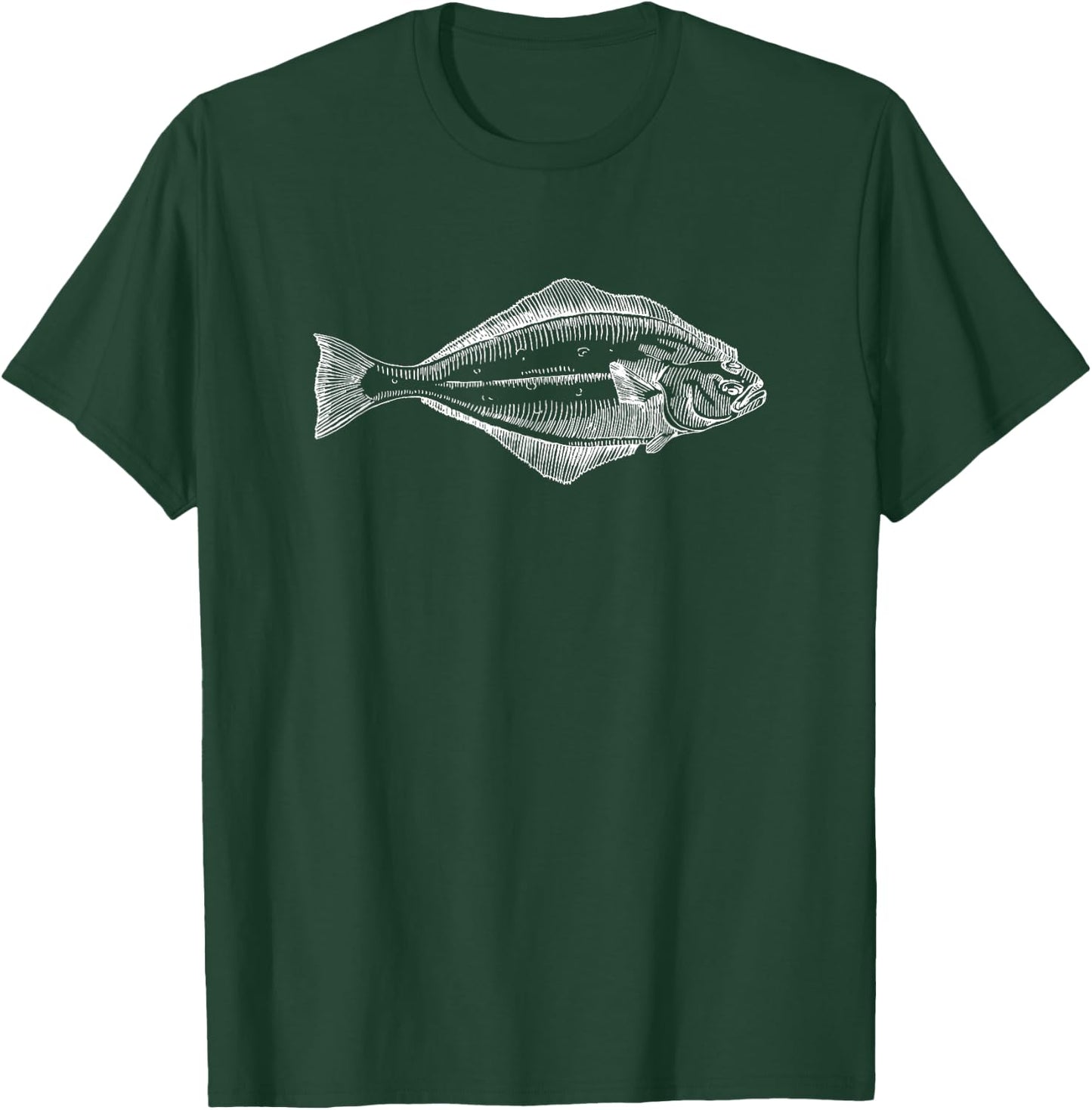 Halibut Fish Fisherman Gift T-Shirt - T-Shirt | Forest
