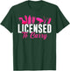 Licensed To Carry Hairstylist Cosmetologist, Hairdresser T-Shirt - T-Shirt | Forest