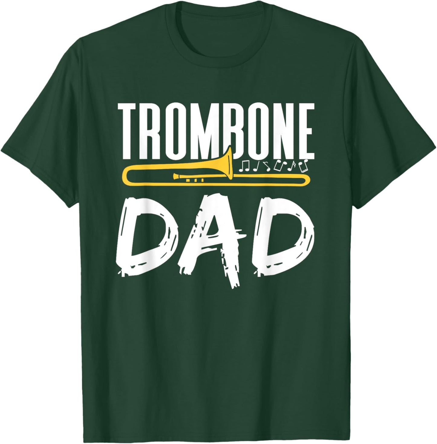 Trombone Dad Instrument Player Trombones Trombonist Father T-Shirt - T-Shirt | Forest