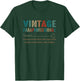 Paraprofessional Noun Vintage Retro Style 60s 70s 80s Gift T-Shirt - T-Shirt | Forest