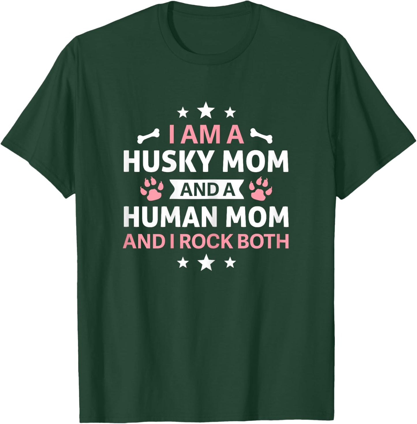 Husky Mom Human Mom And I Rock Funny Dog T-Shirt - T-Shirt | Forest