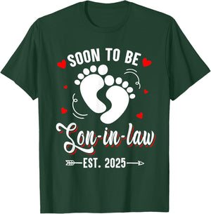 Soon To Be Son-in-law Est 2025 Promoted To Mom Mother Day T-Shirt - T-Shirt | Forest