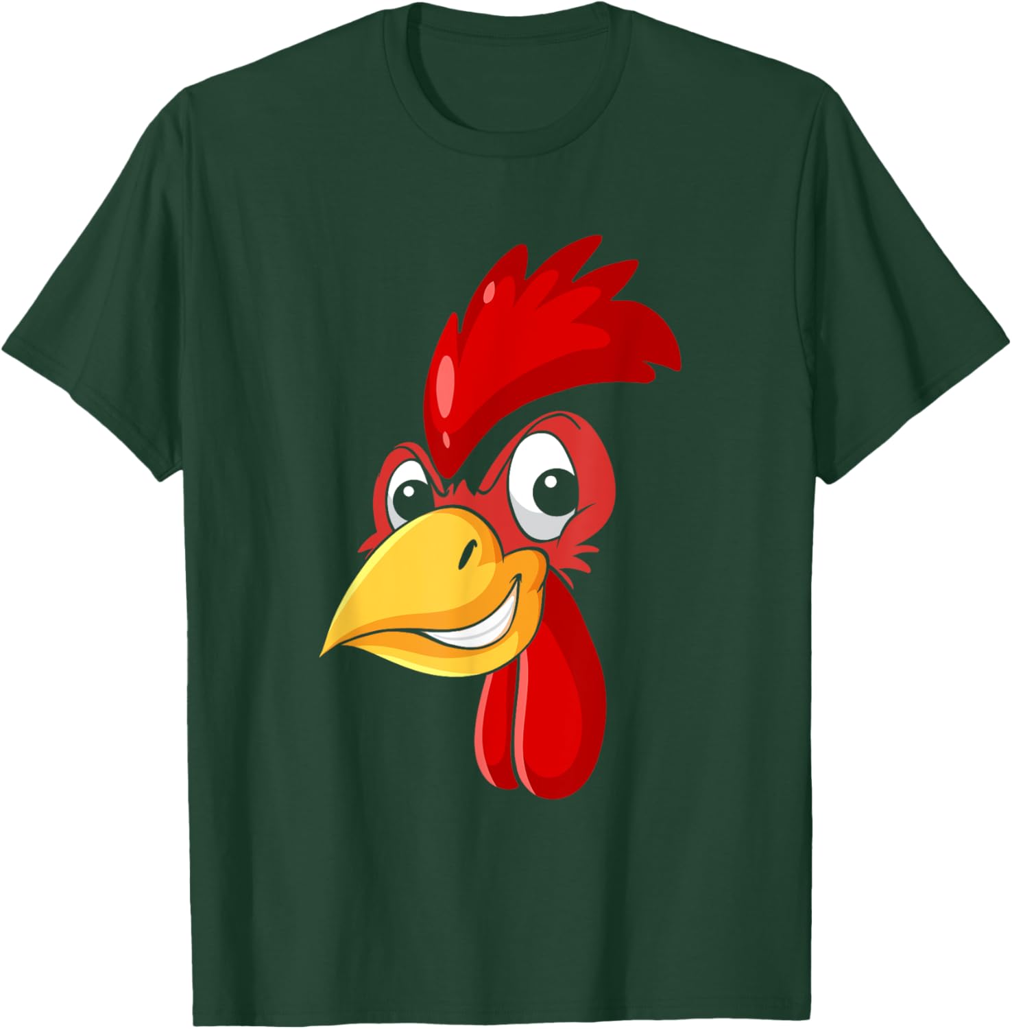 Rooster Chicken Face Cockfighting Bird Halloween Costume T-Shirt - T-Shirt | Forest