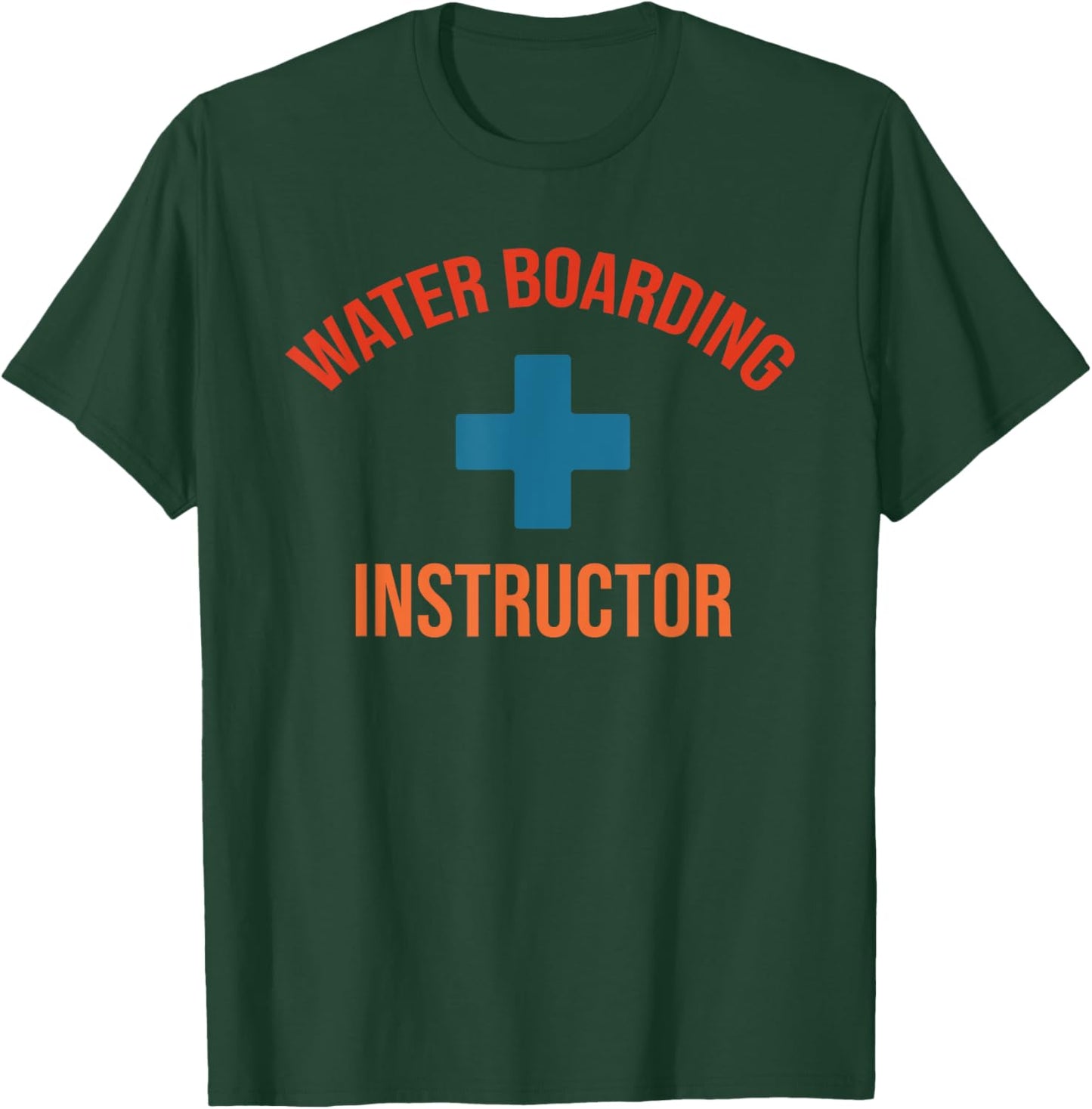 Water Boarding Instructor Vintage Apparel T-Shirt - T-Shirt | Forest