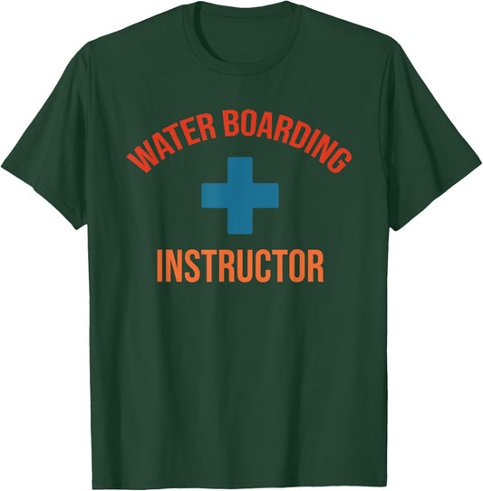 Water Boarding Instructor Vintage Apparel T-Shirt - T-Shirt | Forest