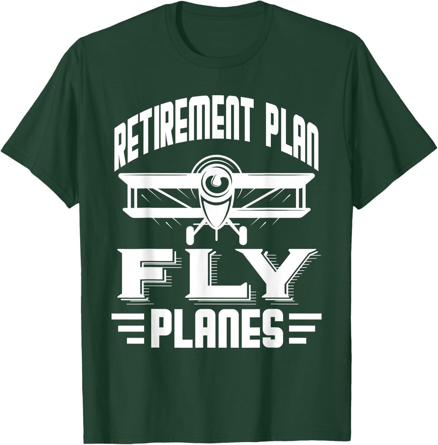 Pilot Retirement Plan Planes Flying Airplane Airline Captain T-Shirt - T-Shirt | Forest