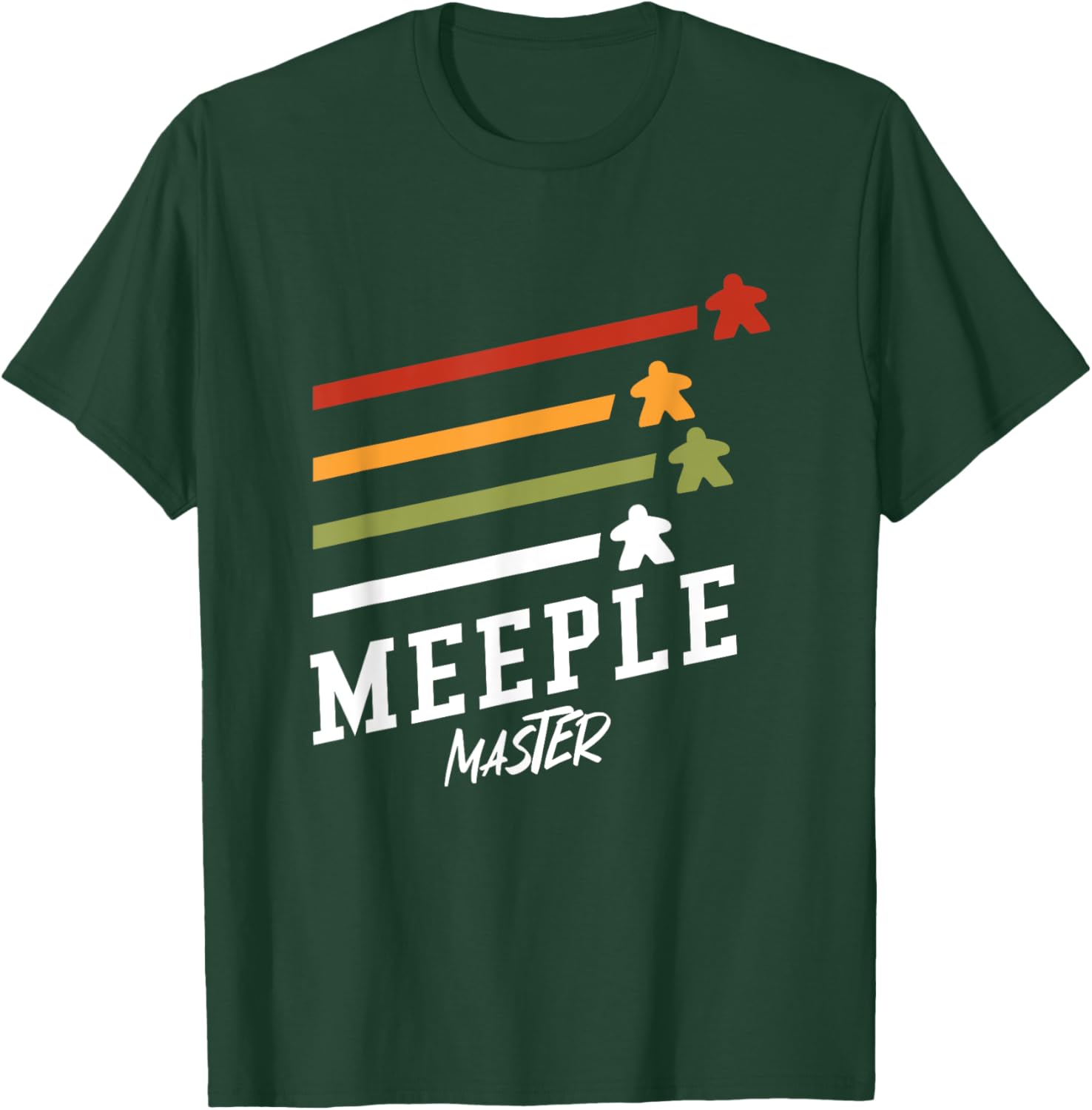 Meeple Master Board Games Fans Design T-Shirt - T-Shirt | Forest