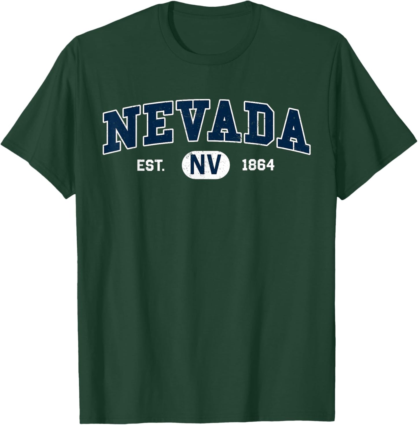Nevada – Classic Collegiate / Varsity Style COZY Nevada T-Shirt - T-Shirt | Forest