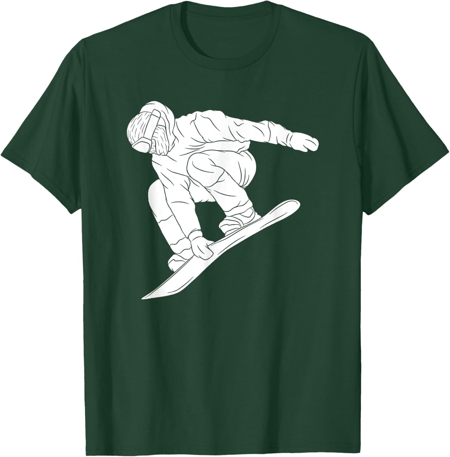 Snowboarding Snow Mountain Winter Sport Funny Snowboarder T-Shirt - T-Shirt | Forest