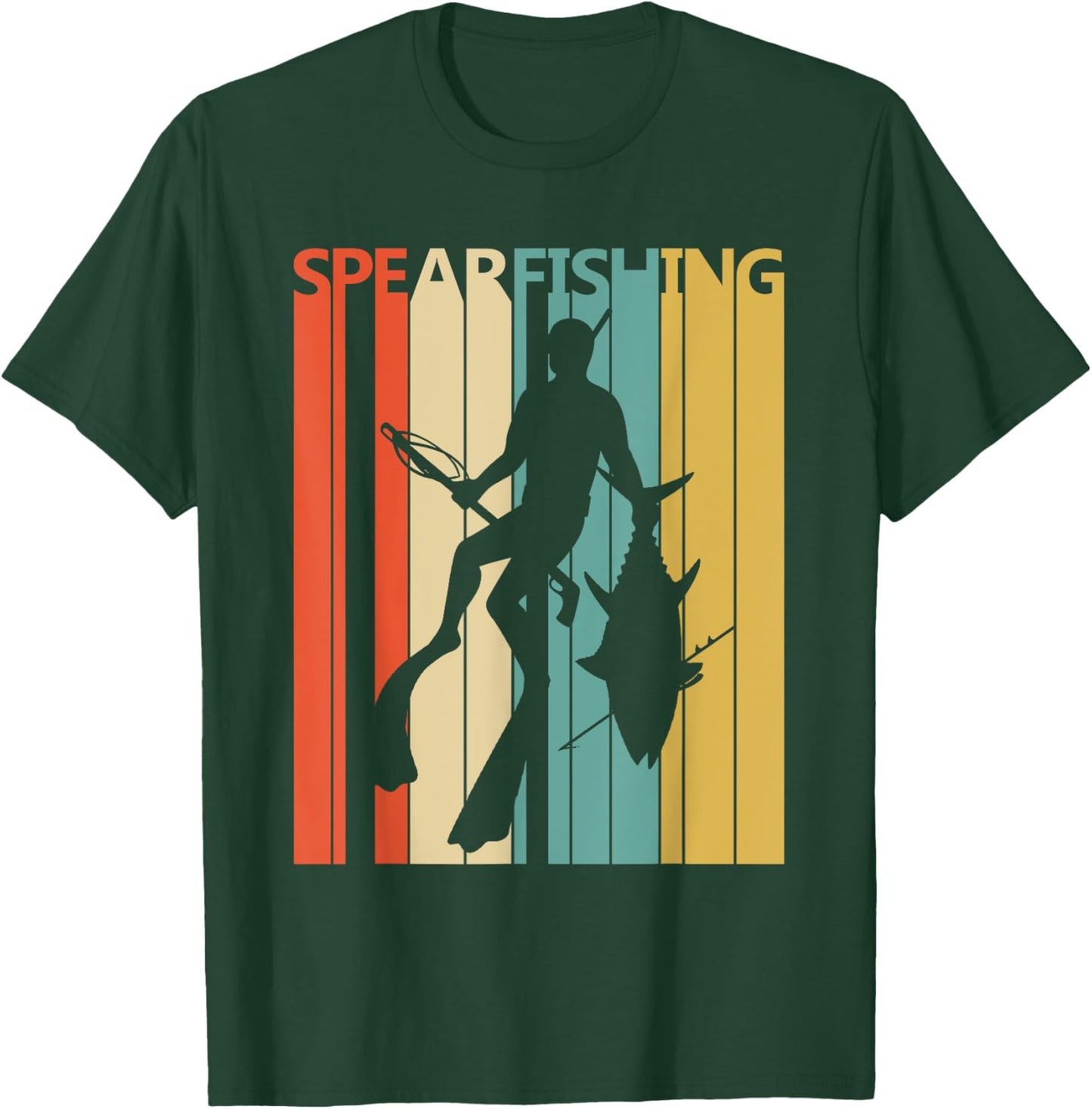 Vintage Spearfishing T-Shirt - T-Shirt | Forest