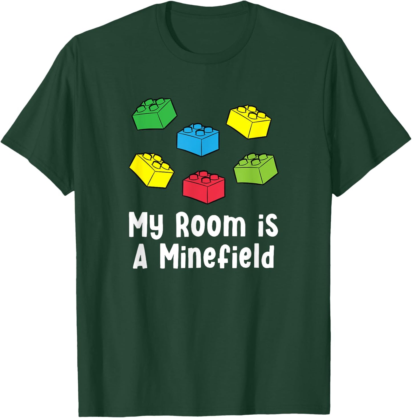 Brick Builder Funny Blocks Building Master Builder Toys Kids T-Shirt - T-Shirt | Forest