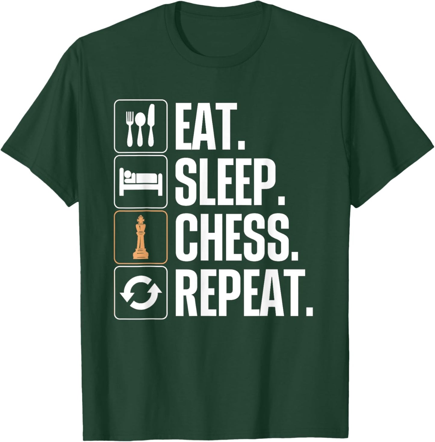 Cute Chess Player Art Boys Kids Chess Lover Novelty T-Shirt - T-Shirt | Forest