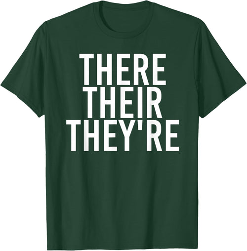 THERE THEIR THEY'RE Funny Grammar Police Gift