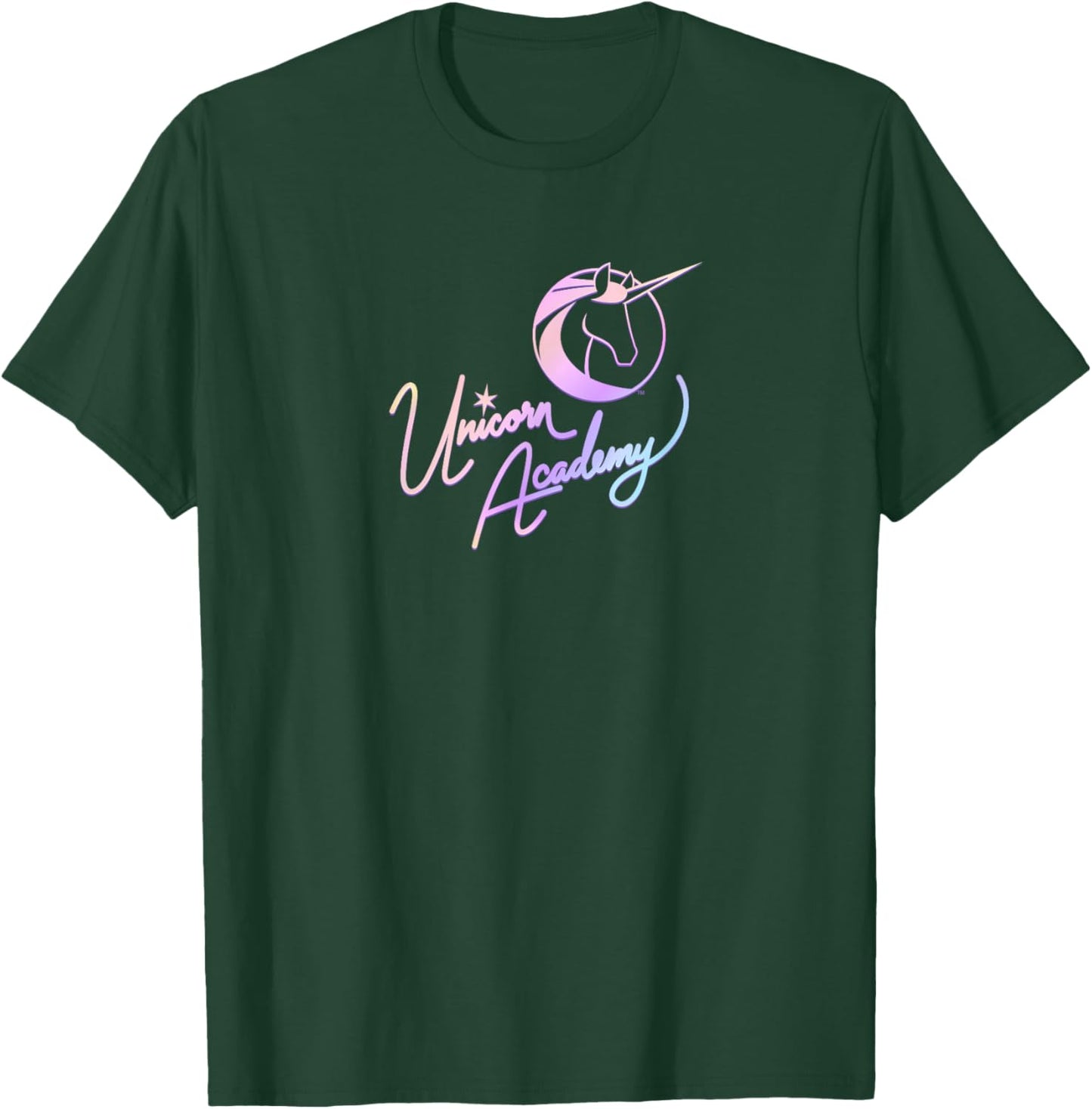 Unicorn Academy Nouveau Magic Graphic Front and Back Print T-Shirt - T-Shirt | Forest