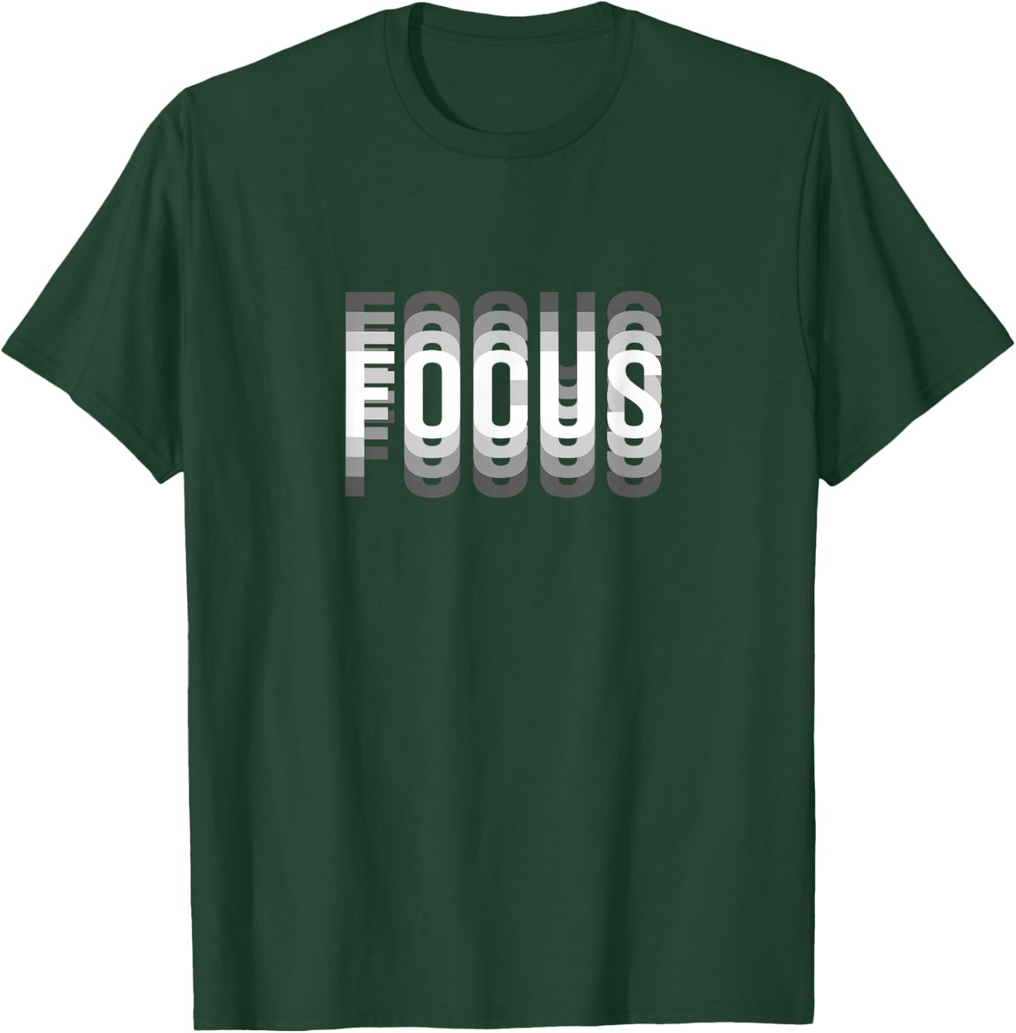 Focus Optical Illusion Trippy Small T-Shirt - T-Shirt | Forest