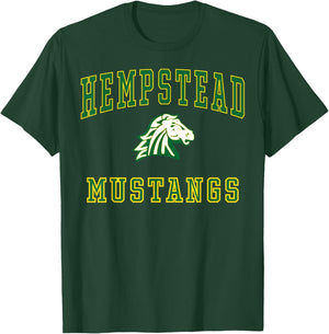 Hempstead High School Mustangs C1 T-Shirt - T-Shirt | Forest