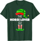 The HORSE LOVER ELF Group Matching Family Christmas PJS T-Shirt - T-Shirt | Forest