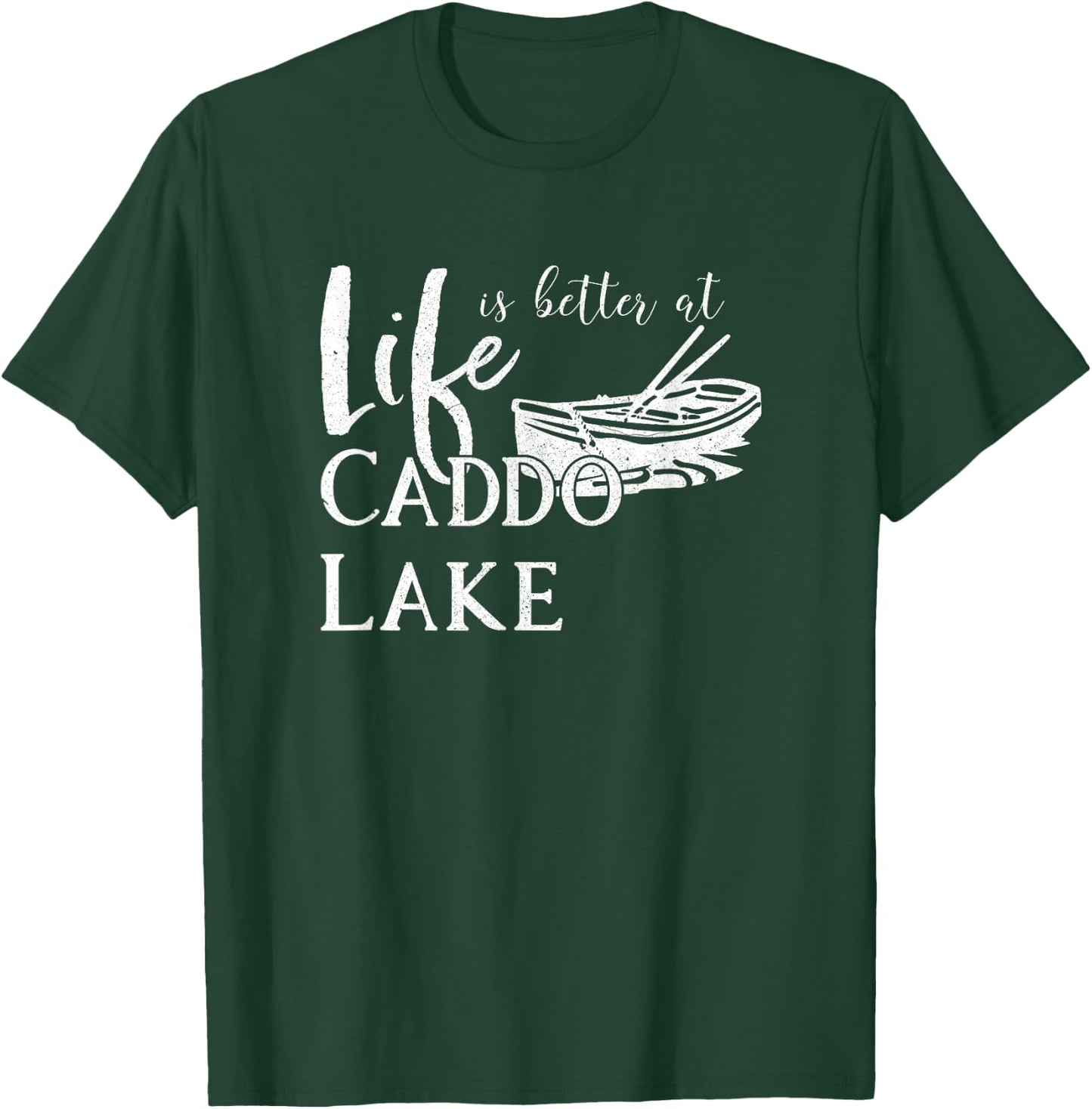 Caddo Lake, Life is Better, Texas T-Shirt - T-Shirt | Forest